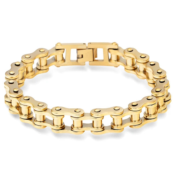 Top Quality Stainless Steel Biker Bracelet Men's Motorcycle Chain Punk Rock Male Bracelet Biker Bicycle Bracelets For Men