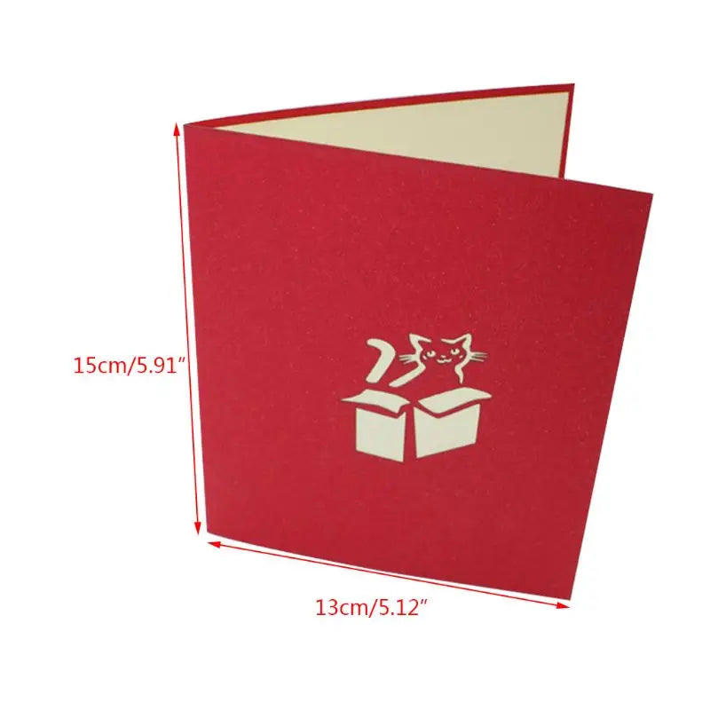 38 Styles 3D Pop Up Greeting Card Love In Hands Birthday Wedding Halloween Christmas Valentines' Day New Year Xmas Kids Gift