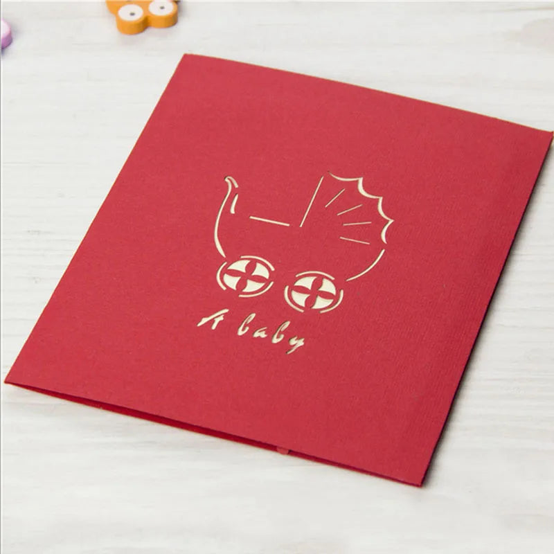 38 Styles 3D Pop Up Greeting Card Love In Hands Birthday Wedding Halloween Christmas Valentines' Day New Year Xmas Kids Gift