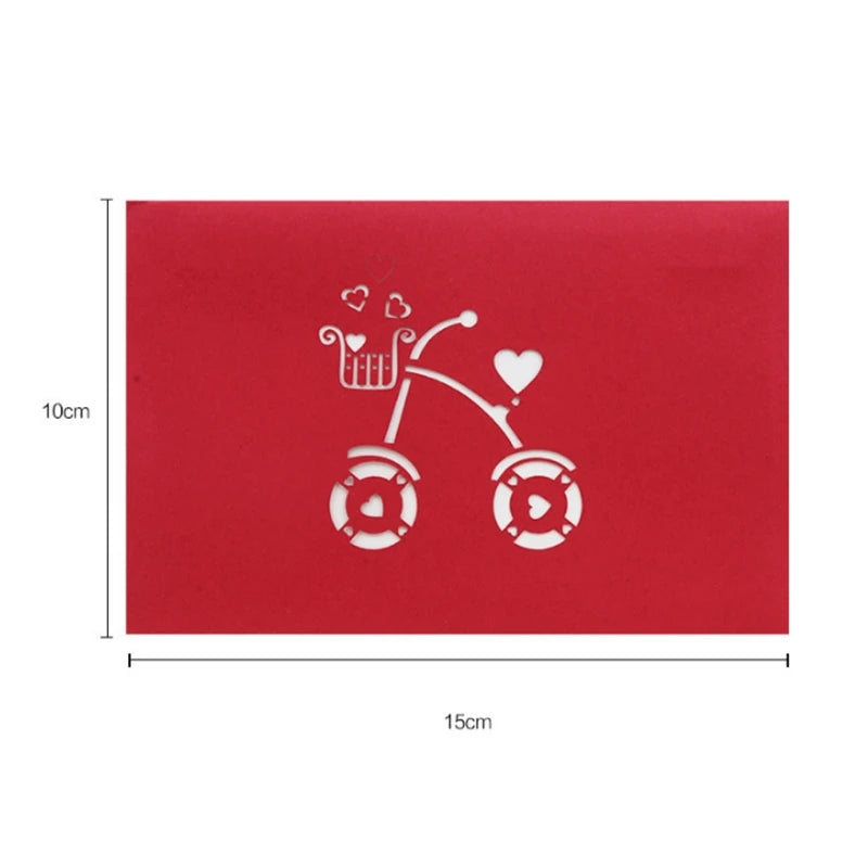 38 Styles 3D Pop Up Greeting Card Love In Hands Birthday Wedding Halloween Christmas Valentines' Day New Year Xmas Kids Gift