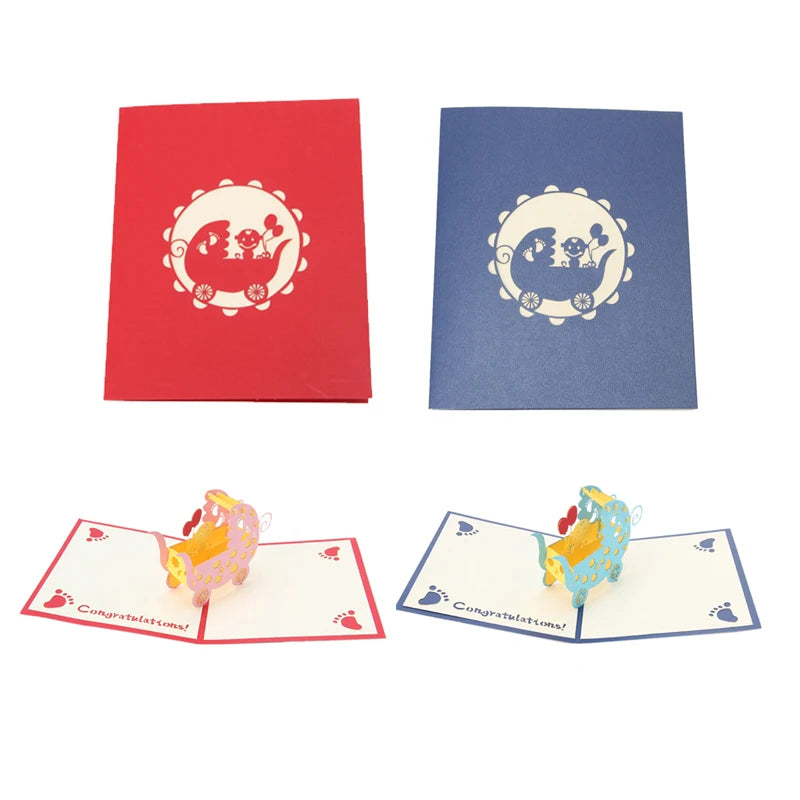 38 Styles 3D Pop Up Greeting Card Love In Hands Birthday Wedding Halloween Christmas Valentines' Day New Year Xmas Kids Gift
