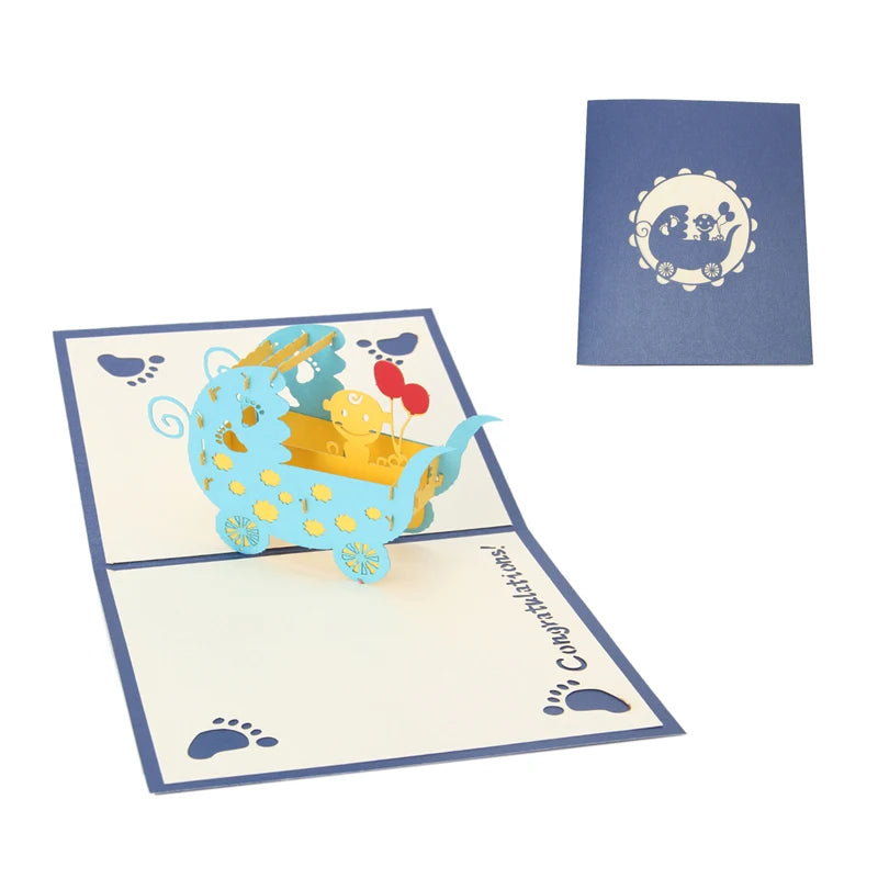 38 Styles 3D Pop Up Greeting Card Love In Hands Birthday Wedding Halloween Christmas Valentines' Day New Year Xmas Kids Gift