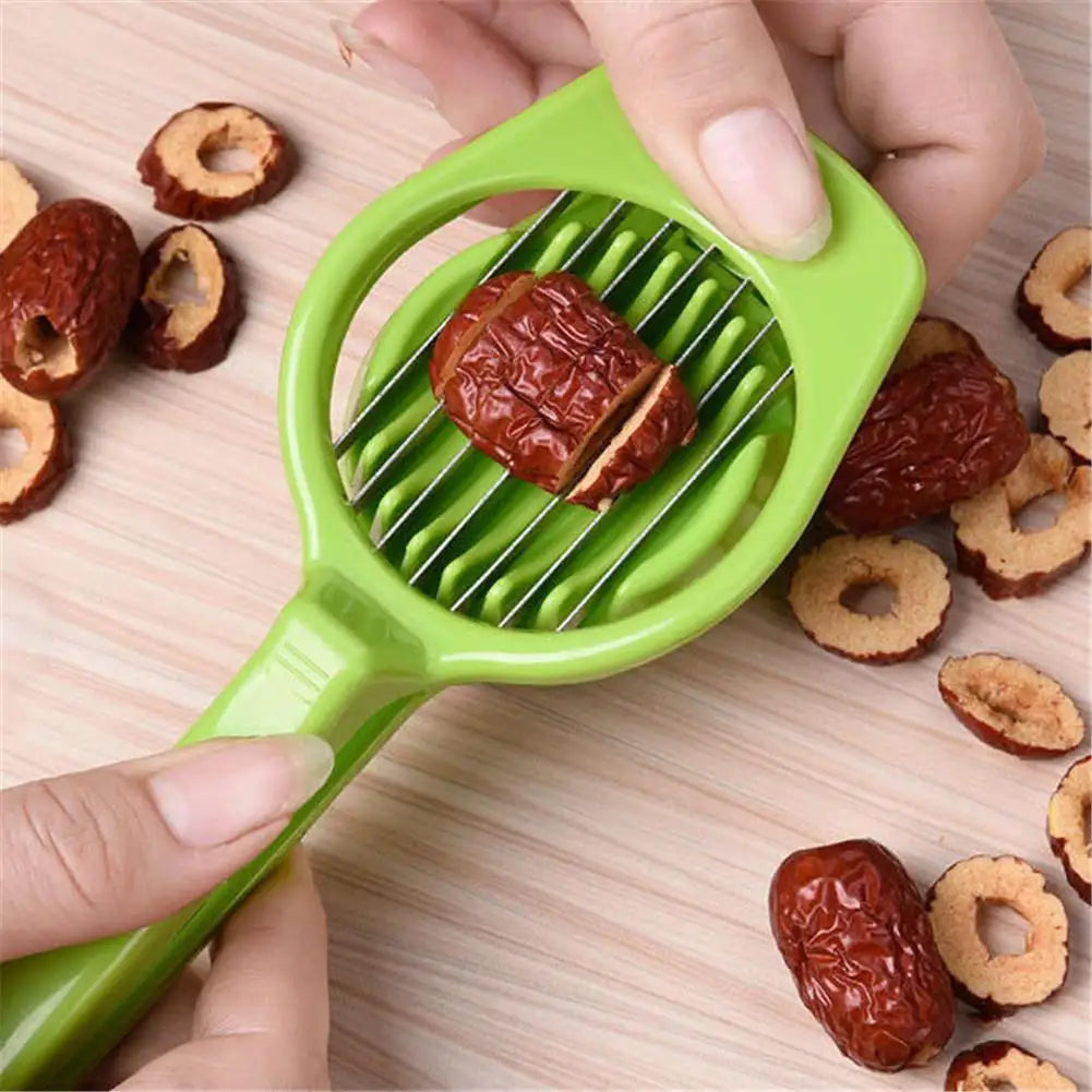 1 cortadora de huevos de mano, cortadora de champiñones y tomates, accesorios de cocina, cortador de verduras, cuchillo, dispositivo