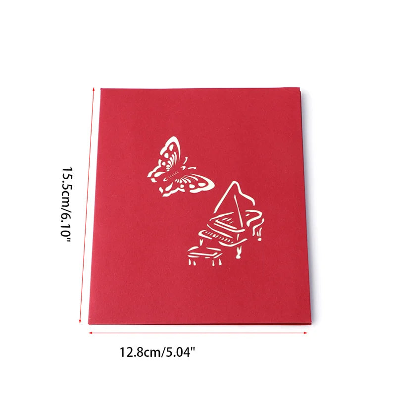38 Styles 3D Pop Up Greeting Card Love In Hands Birthday Wedding Halloween Christmas Valentines' Day New Year Xmas Kids Gift