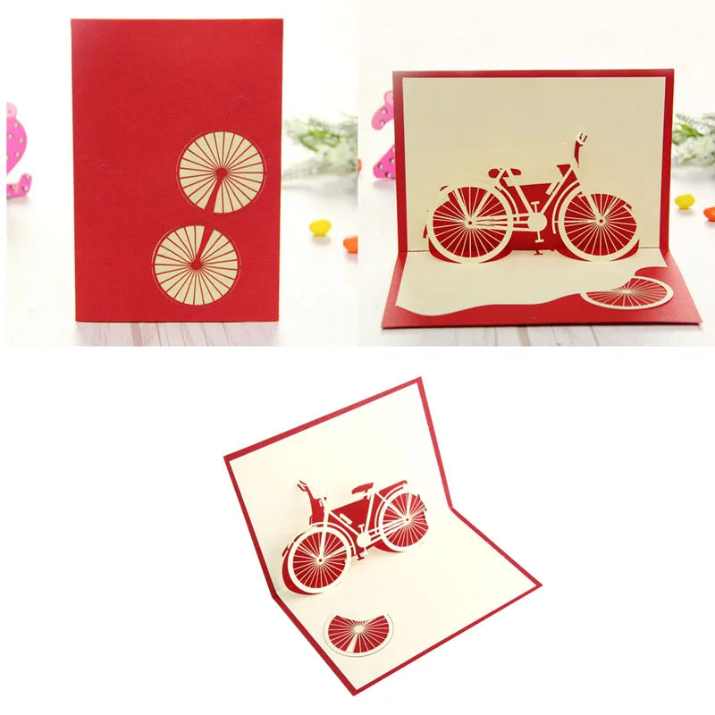 38 Styles 3D Pop Up Greeting Card Love In Hands Birthday Wedding Halloween Christmas Valentines' Day New Year Xmas Kids Gift