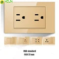 15 A/20 A 110 V-250 V Estados Unidos 1 2 enchufes Autenticación UL Toma estándar de EE. UU. Toma de corriente de América del Norte Interruptor de pared
