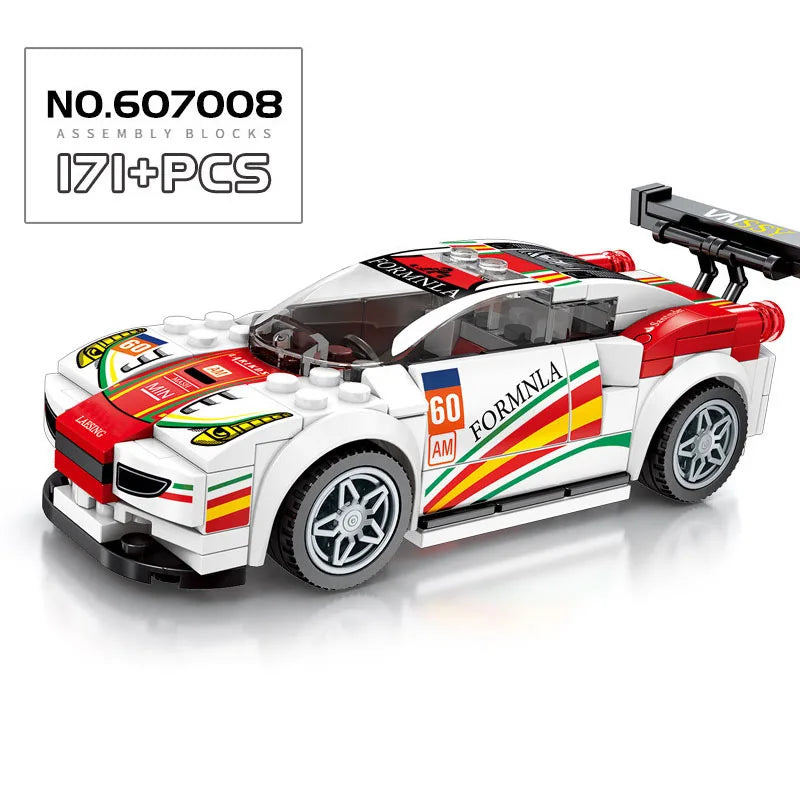 67 models City Racing Car Speed Champions Sports Building Blocks Bricks Classic Rally Super Racers F1 Great Vehicles kits toys