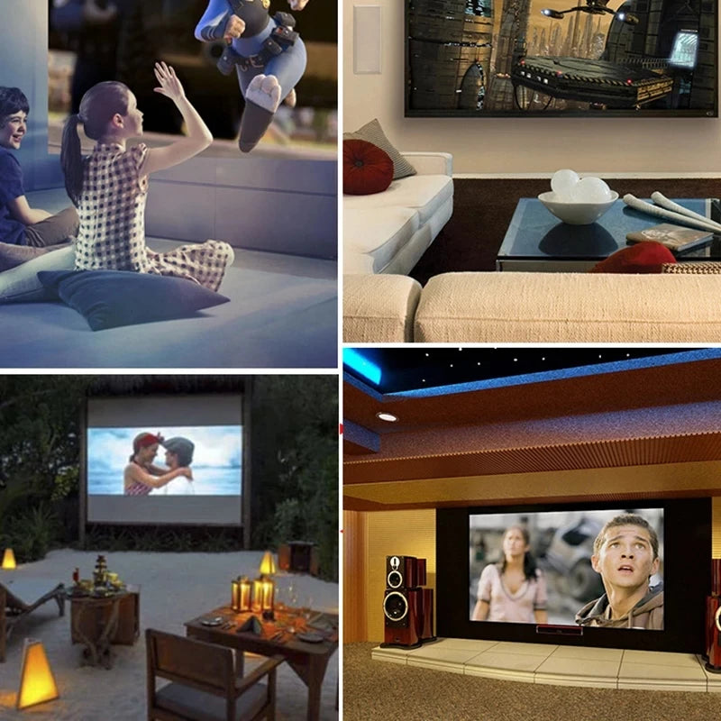 Proyector doméstico YG220 LED Mini proyector portátil con soporte Pantalla de alta definición 1080p Proyector de video para cine en casa
