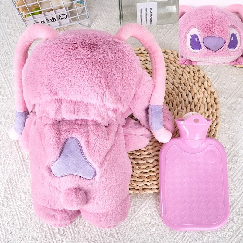 Angel Stitch winter cute plush doll water-filled hot water bottle student girl hot water bottle hot water bottle water-filled