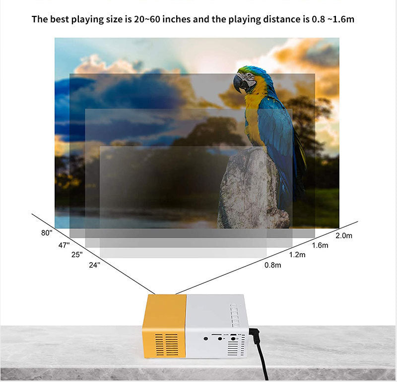 Miniproyector Xiaomi YG300, portátil, para cine en casa, Smart TV, proyector láser, cine 3D, LED, vídeo, películas 4K HD a través del puerto HD