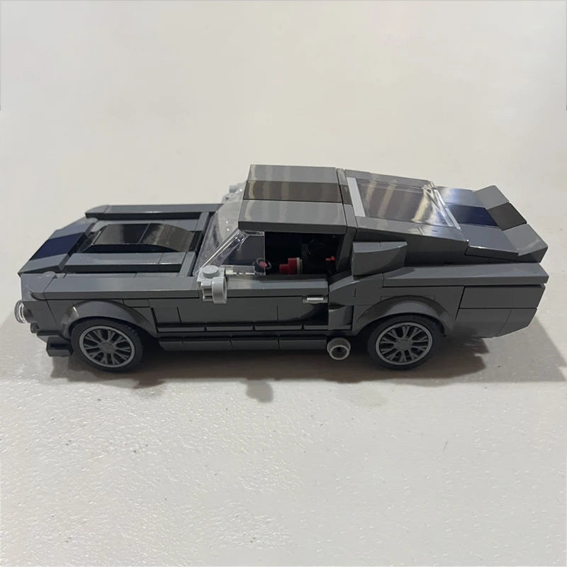 364Pcs MOC Mustang Super Racing Speed Shelby GT500 Bricks Creative Cars Building Block Model Kids DIY Educational Toys Gifts