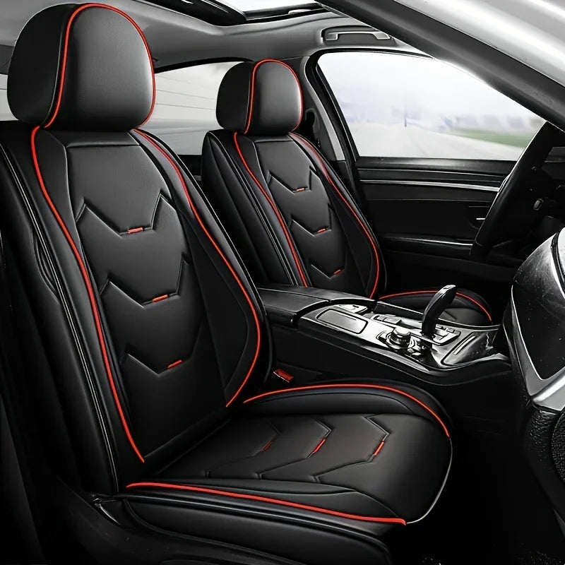 2 Premium Front Seat Cove Universal Car Seat Cover PU Leather ProtAction Breathable All-inclusive Seat Cushion car accessories
