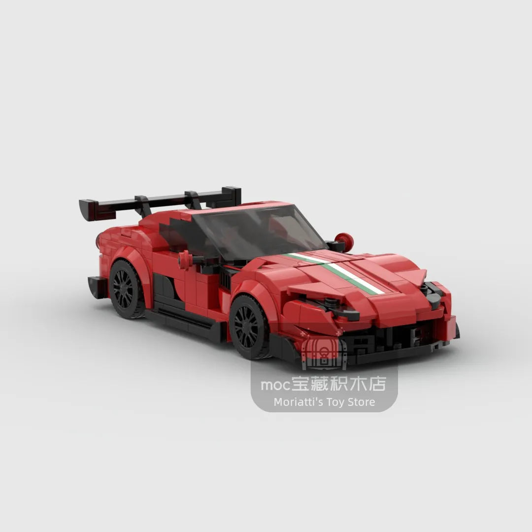 2022 Hot MOC Speed City Car Champion Racer Classic Supercar Building Blocks Brick Racing Super Technique Creative Garage DIY Set