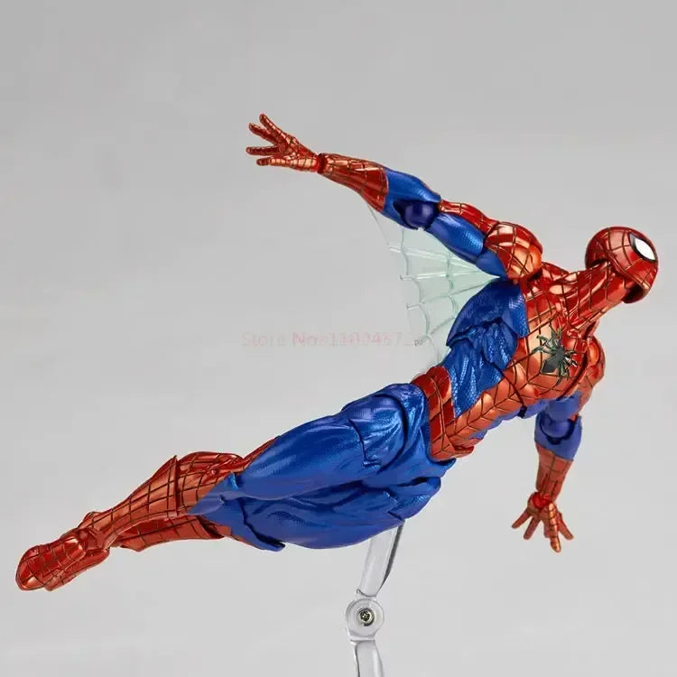 Figuras de acción de colección de anime de 16 cm de Kaiyodo Spider-Man 2.0 Revoltech Amazing Yamaguchi Mk4 Peter Parker, juguetes modelo de regalo