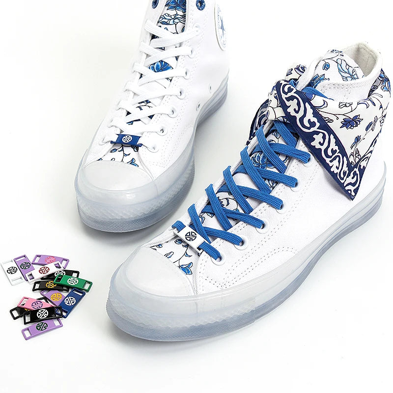 2PCS/Pair New AF1 Shoelaces Metal Buckle Sneakers Shoelace Decorations Shoe Charms Sports Metal Kits Shoes Accessories Luxurious