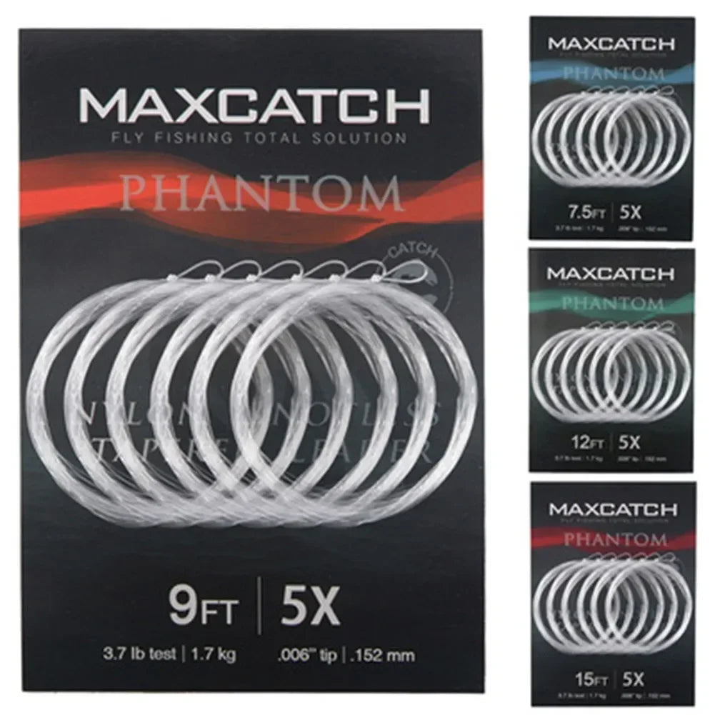 5Pcs Tapered Leader Fly Fishing Line 9FT 0X/1X/2X/3X/4X/5X/6X/7X 5Pcs Tapered Leader Fly Fishing Line 9FT Cords
