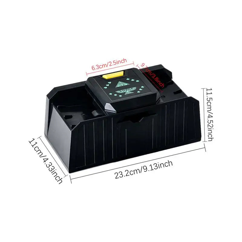 timing Auto Playing Cards Shuffle Electric Poker Shuffler Machine Battery Operated Poker Playing Tool Holds 1-2 Decks of Cards