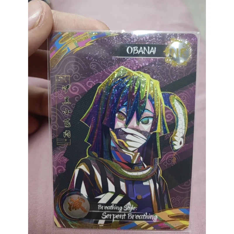 Anime Demon Slayer Agatsuma Zenitsu Hashibira Inosuke Tomioka Giyuu Rengoku Kyoujurou Collectible Card Birthday Gifts Toys