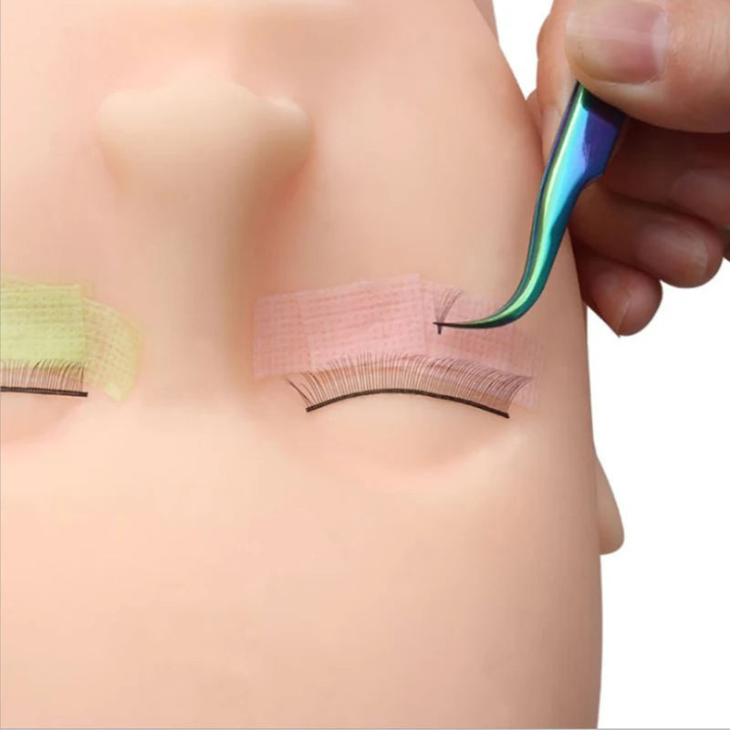 1 cinta para extensión de pestañas, cinta microporosa para pestañas, suministros para extensiones, parches para pestañas no tejidos transpirables, cintas, herramientas de maquillaje