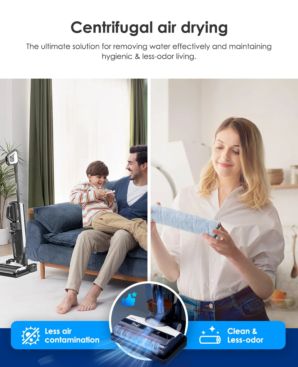 Tineco Floor One S5 Combo Wet Dry Vacuum Cleaner Cordless Smart Floor Washer Upright Home Electric Mop Wireless Self-Cleaning