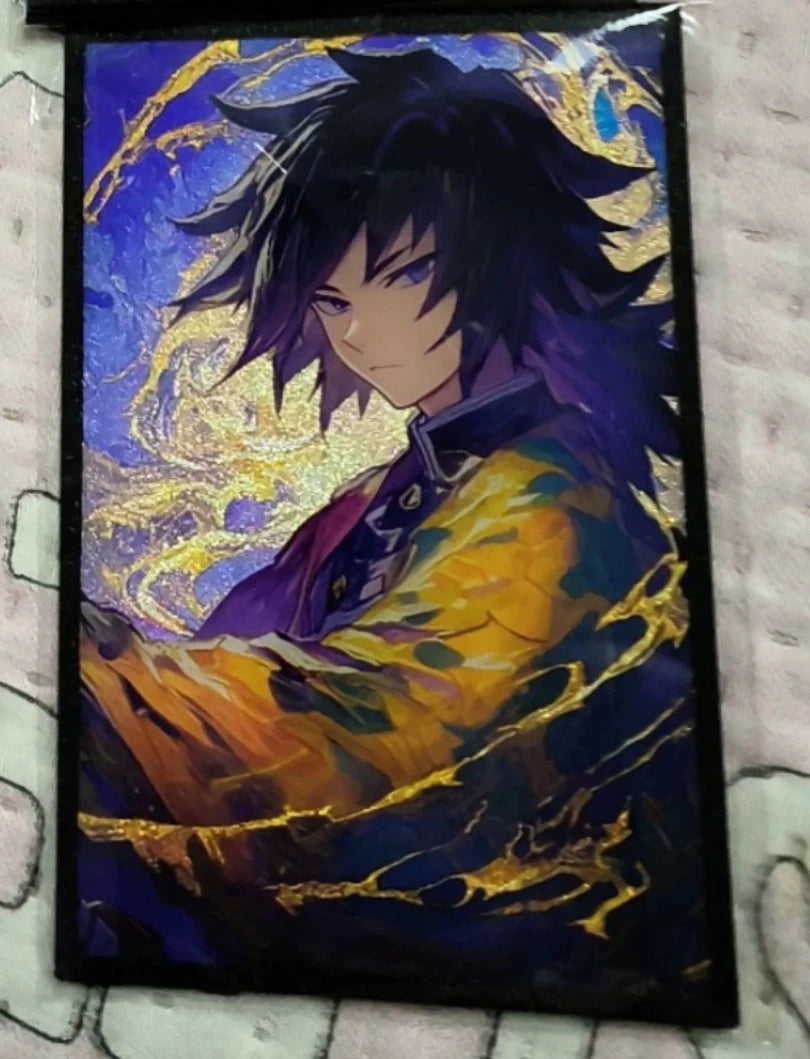 Anime Demon Slayer Kamado Nezuko Kochou Shinobu Rengoku Kyoujurou Kanroji Mitsuri Collection Cards Birthday Gift Children's Toys