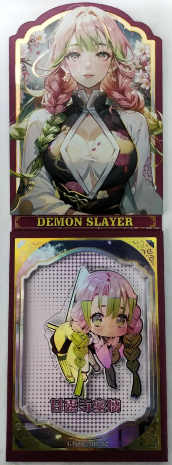Anime Demon Slayer Kamado Nezuko Tanjirou Kanroji Mitsuri Kochou Shinobu Mh Collectible Card Toys Christmas Birthday Gifts