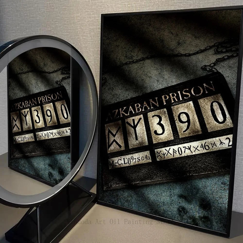 1 póster de Harry Potter autoadhesivo de papel impermeable para decoración de pared de cafetería, bar y habitación