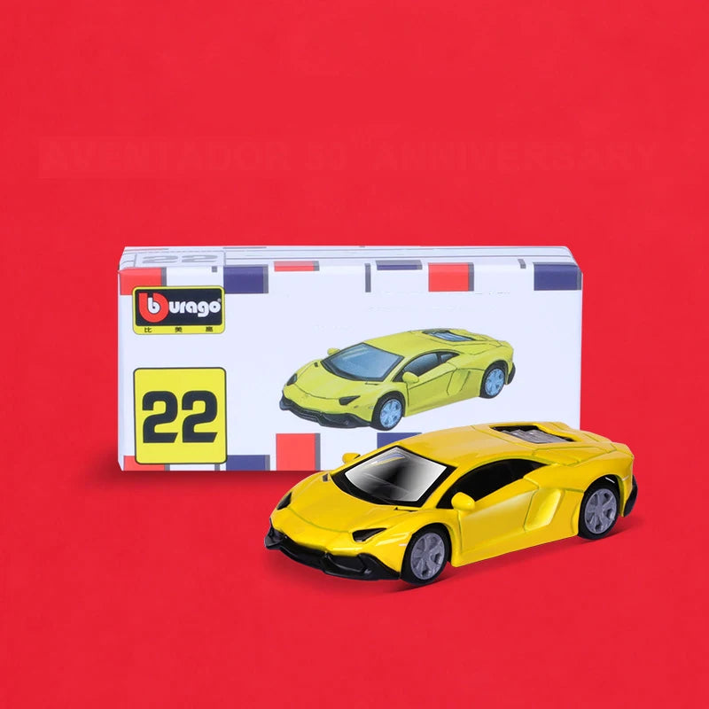 1/64 Simulated Parking Lot Model Classic Static Car Bburago Alloy Diecasting Vehicles Miniature Scene Assembly Display Frame Toy