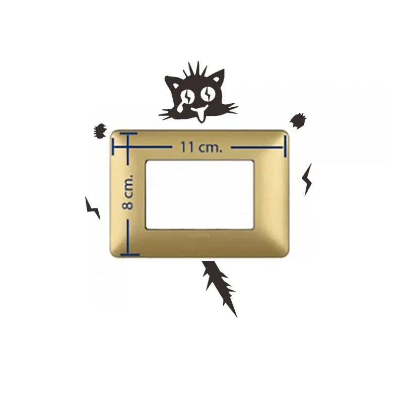 2Pcs/Set Cat Wall Sticker, Funny Cute Cat Switch Wall Sticker, Art Wall Stickers Art Murals, for Home Living Room Bedroom Decora