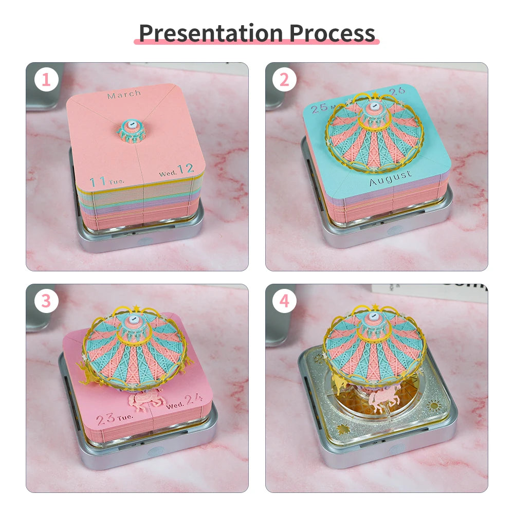 Omoshiroi Block 365 Date 3D Calender Halloween Special Building Design Party Gifts NotePad For Halloween Christmas Favor