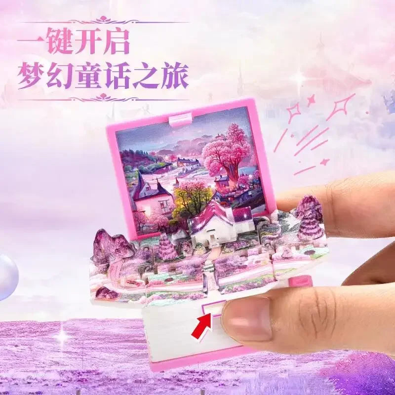 3D Folding Bomb Explosion Book Novelty Mini Keychain Children's Handheld Game Board Games Boy Gift Buckles Car Accessory