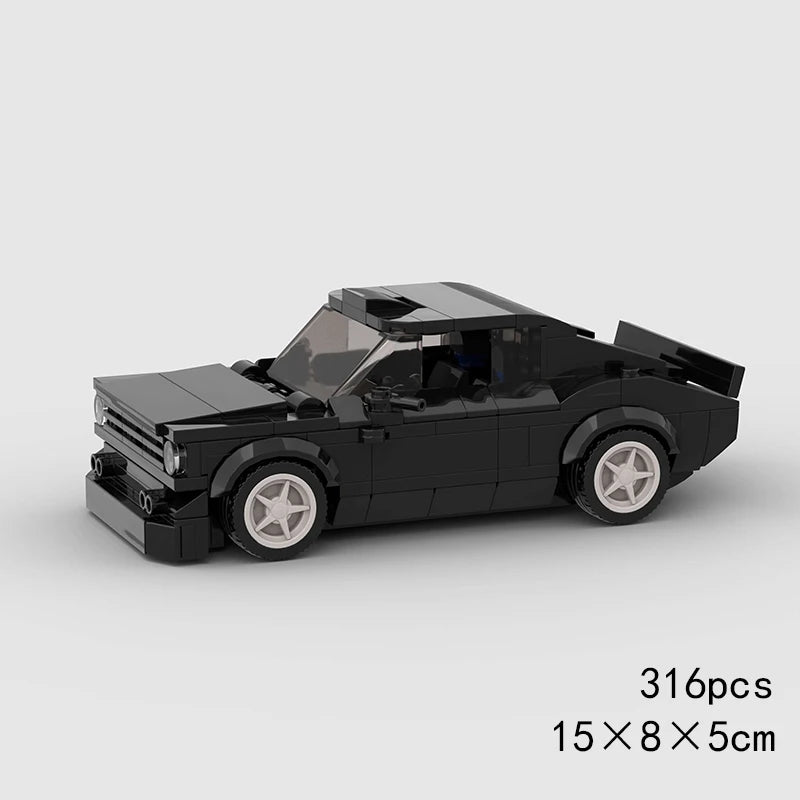 Racing Car City Speed Champions Sports Model Building Blocks DIY Bricks MOC Toy Classic Rally Super Racers Vehicle f1 technique