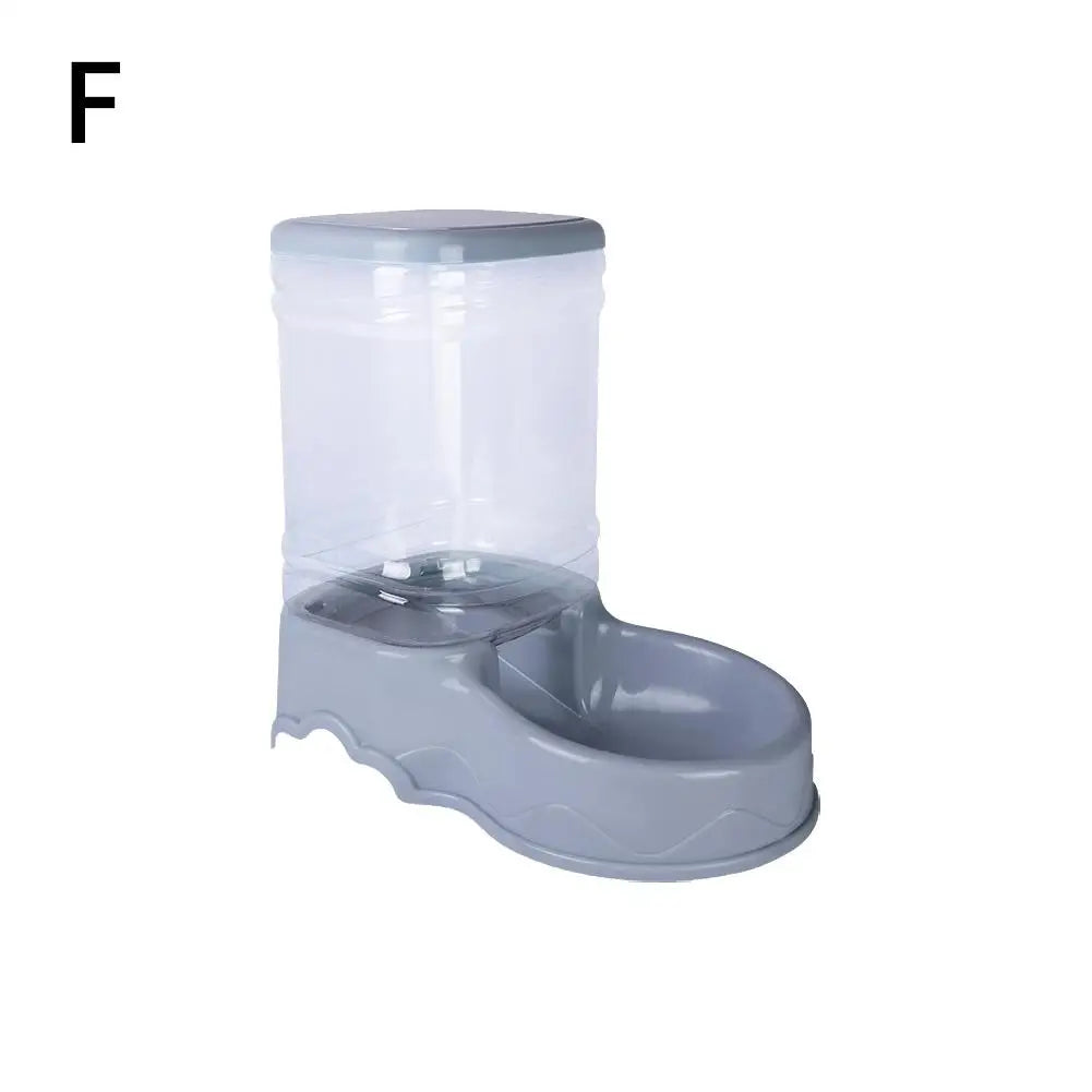 1 cuenco para beber y comedero automático para mascotas, capacidad de 3,8 l, cubo grande para almacenar alimentos, combinación de suministros para mascotas U2w3