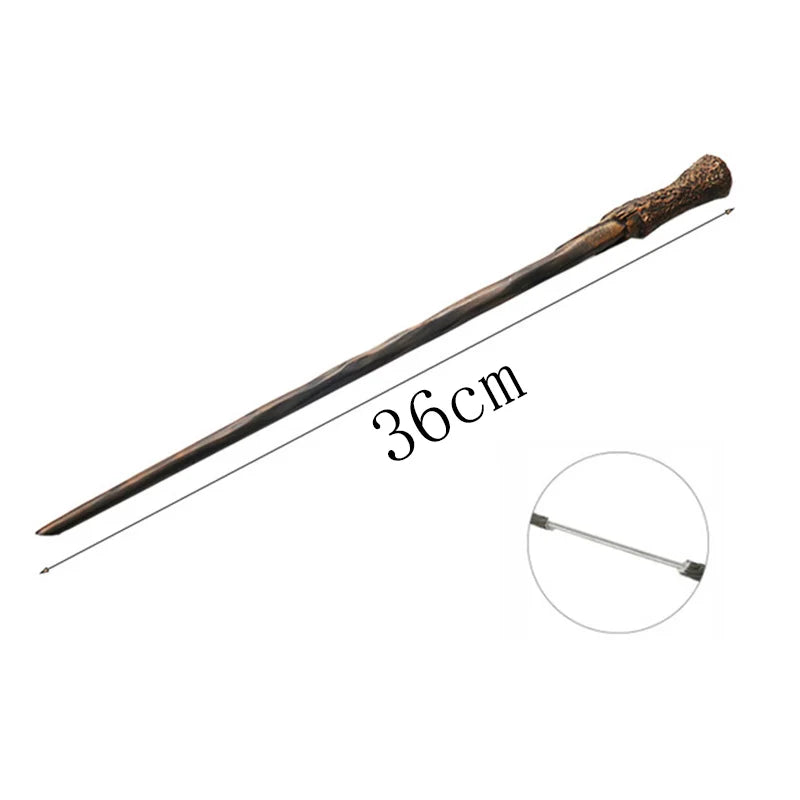 24 Kinds of Metal Core Magic Harried Wands Malfoy Voldmort Hermione Ron Bellatrix McGonagall Magical Potter Wand Box