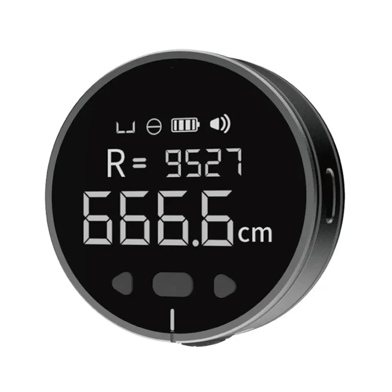 YYHC-Outil de mesure rechargeable Règle électronique Écran LCD HD Ruban à mesurer numérique roulant Règle multifonction portable