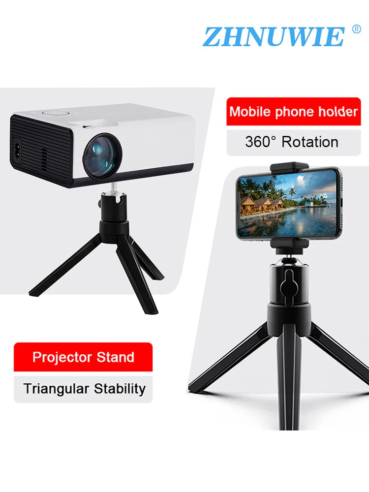 Desktop Projector Stand,Desktop Lazy Mobile Phone Holder Tripod Live Support Rack Folding Projector Creative Bedside Stand