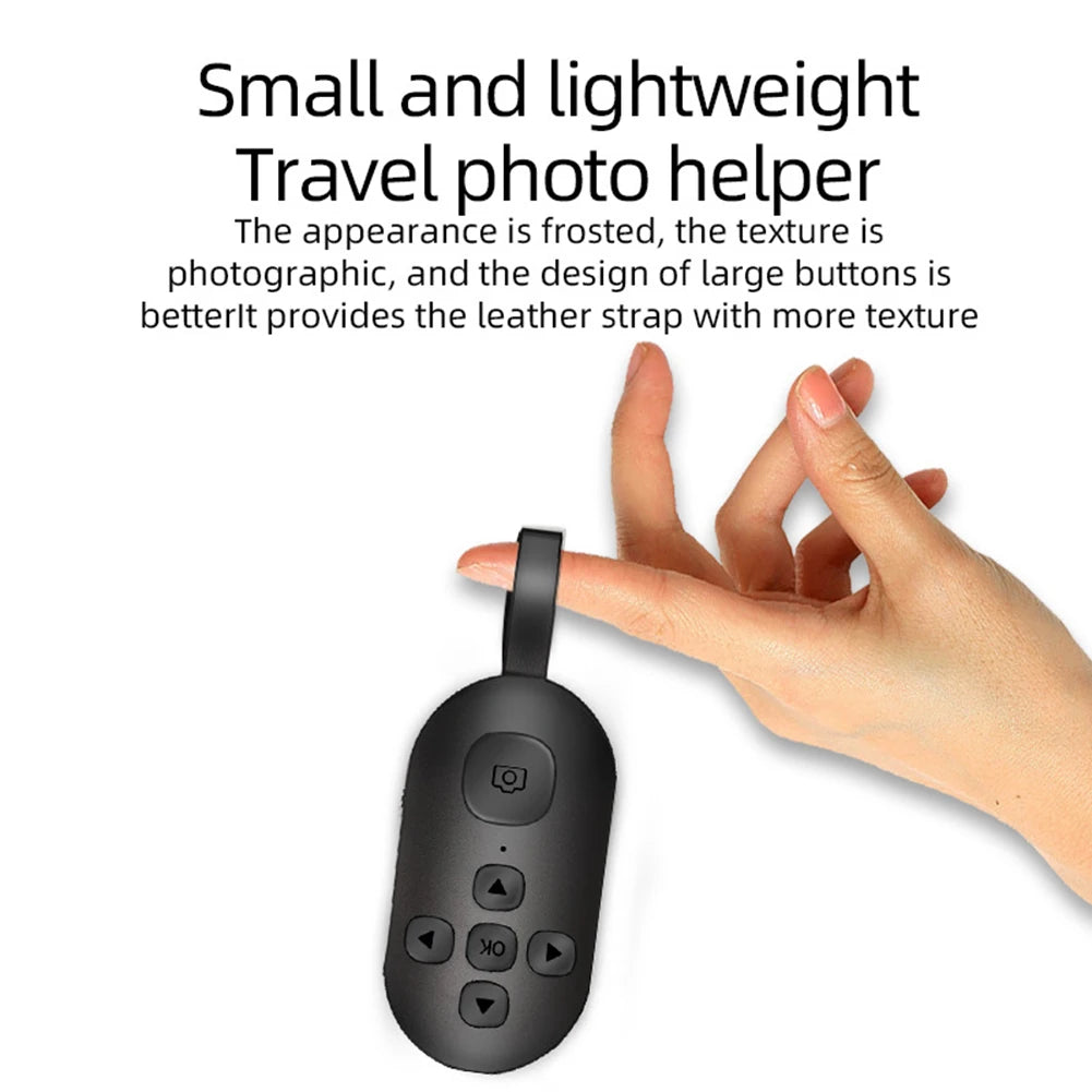 Rechargeable Bluetooth Remote Controller 7 Buttons For iPhone Android Mobile Phone Selfie Photo Shutter For Tiktok Page Turning