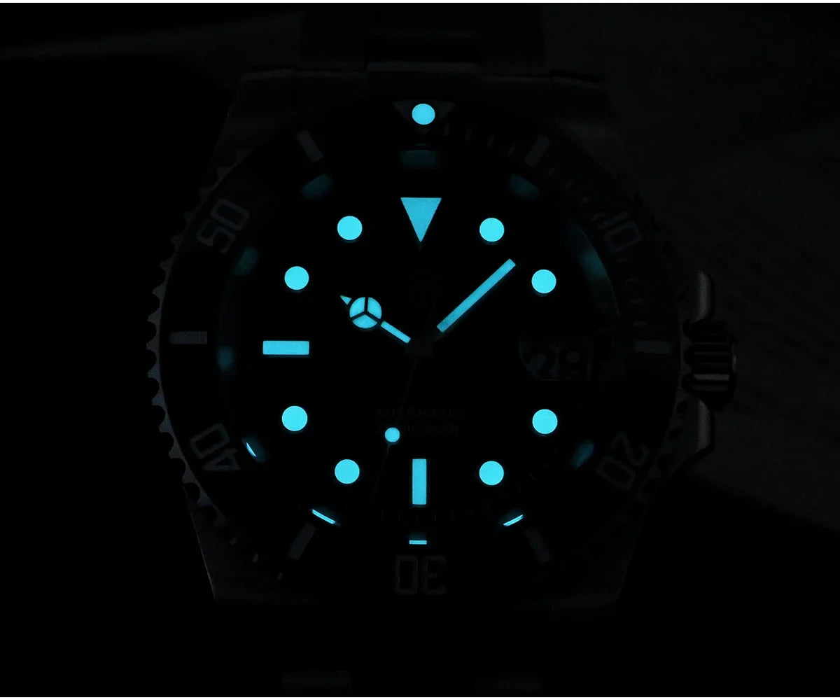 San Martin New 40mm Water Ghost Diver Watch Men Luxury Business NH35 Automatic Mechanical Watch Sapphire Waterproof 200m SN0017