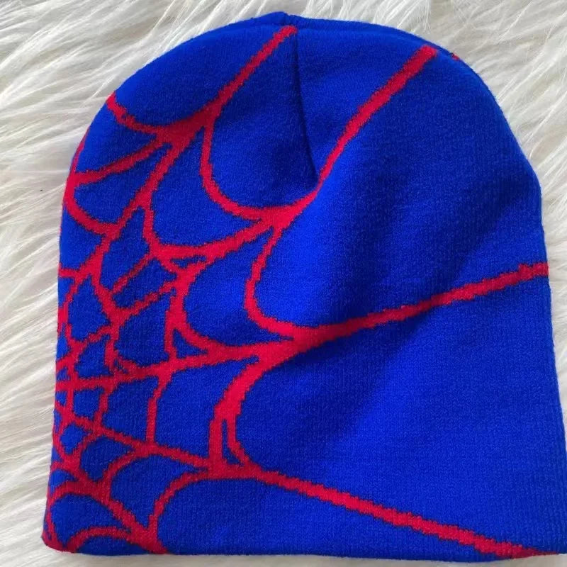Bonnet Y2k 2024 Automne Hiver Femmes Chapeaux Chauds Pour Hommes Mode Dessin Animé Spide Casquette Brodée En Laine Douce Homme Hip Hop Bobble Chapeau