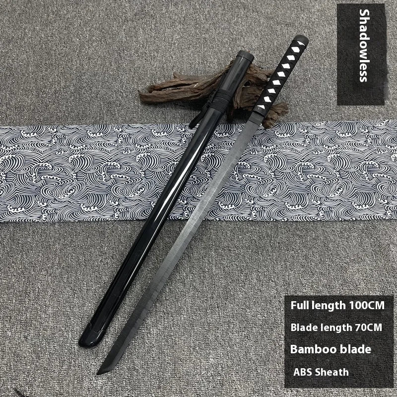 Tai Sword Katana Oriental Draw Sword with Sheath Tang Hengdao Wooden Sword Ancient Style Children's Toy Bamboo Wooden