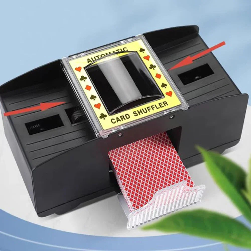 Automatic Playing Cards Shuffler Poker Casino 1/2 Deck Card Shuffling Machine USB Battery-Operated Electric Poker Card Shuffler