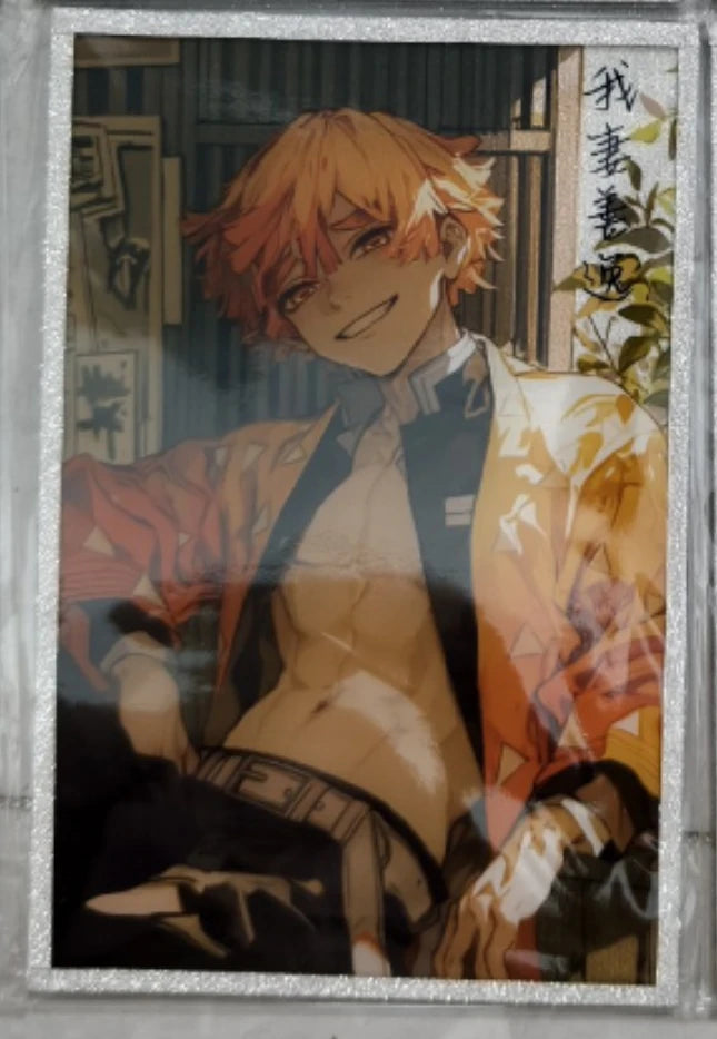 Anime Demon Slayer Kamado Nezuko Kochou Shinobu Rengoku Kyoujurou Kanroji Mitsuri Collection Cards Birthday Gift Children's Toys