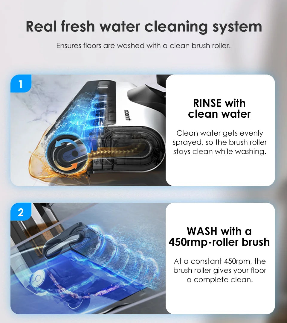 Tineco Floor One S5 Combo Wet Dry Vacuum Cleaner Cordless Smart Floor Washer Upright Home Electric Mop Wireless Self-Cleaning