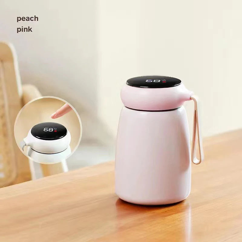 320ml Mini Thermo Bottle Coffee Pot With Temp Display Stainless Steel Water Bottle Thermal Mug Vacuum Flasks Christmas Gift