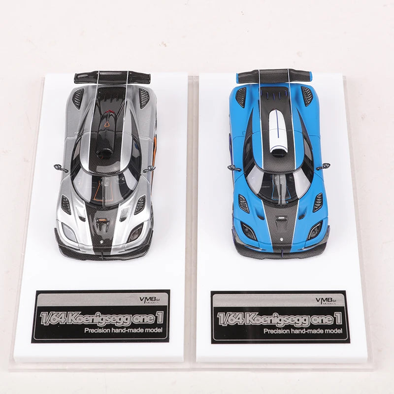 VMB 1:64 One 1 Blue/Silver Resin Model Car Limited Edition