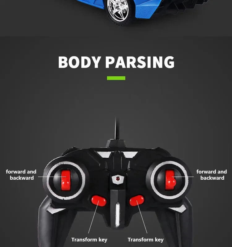 RC Car Transformation Robots Sports Vehicle Model Drift Car Toys Cool Deformation Car Christmas Birthday Gifts for Boys Girls