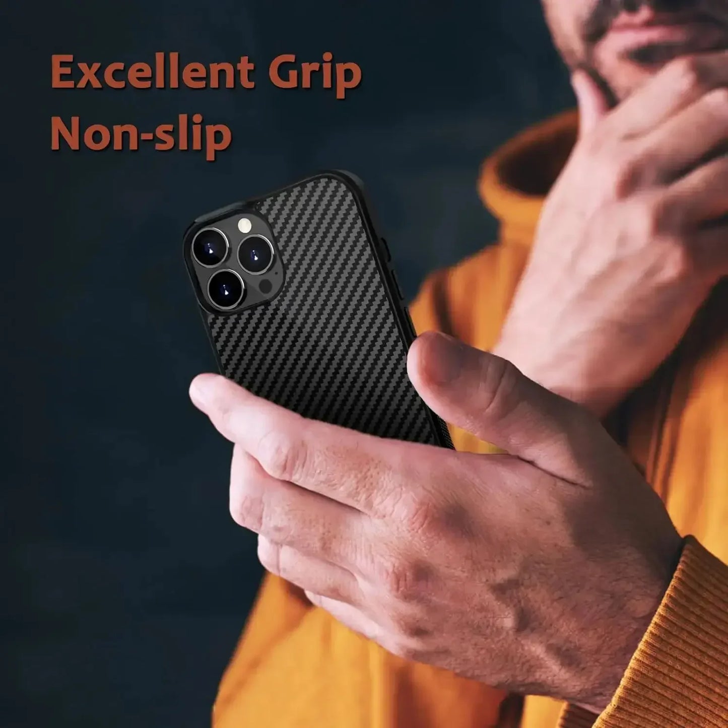 Cool Luxury Gloss Authentic Carbon Fiber Armor Phone Case for IPhone 16 15 14 13 12 11 Pro Xs Max Mini Plus Celulares Hard Funda