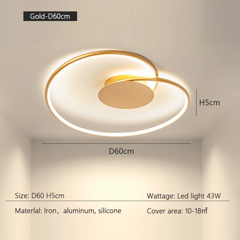 Bedroom Lamps Mordern Minimalism Led Ceiling Lamp Creative Dimmable Study Room Light Indoor Lighting Home Decor Luster Fixtures