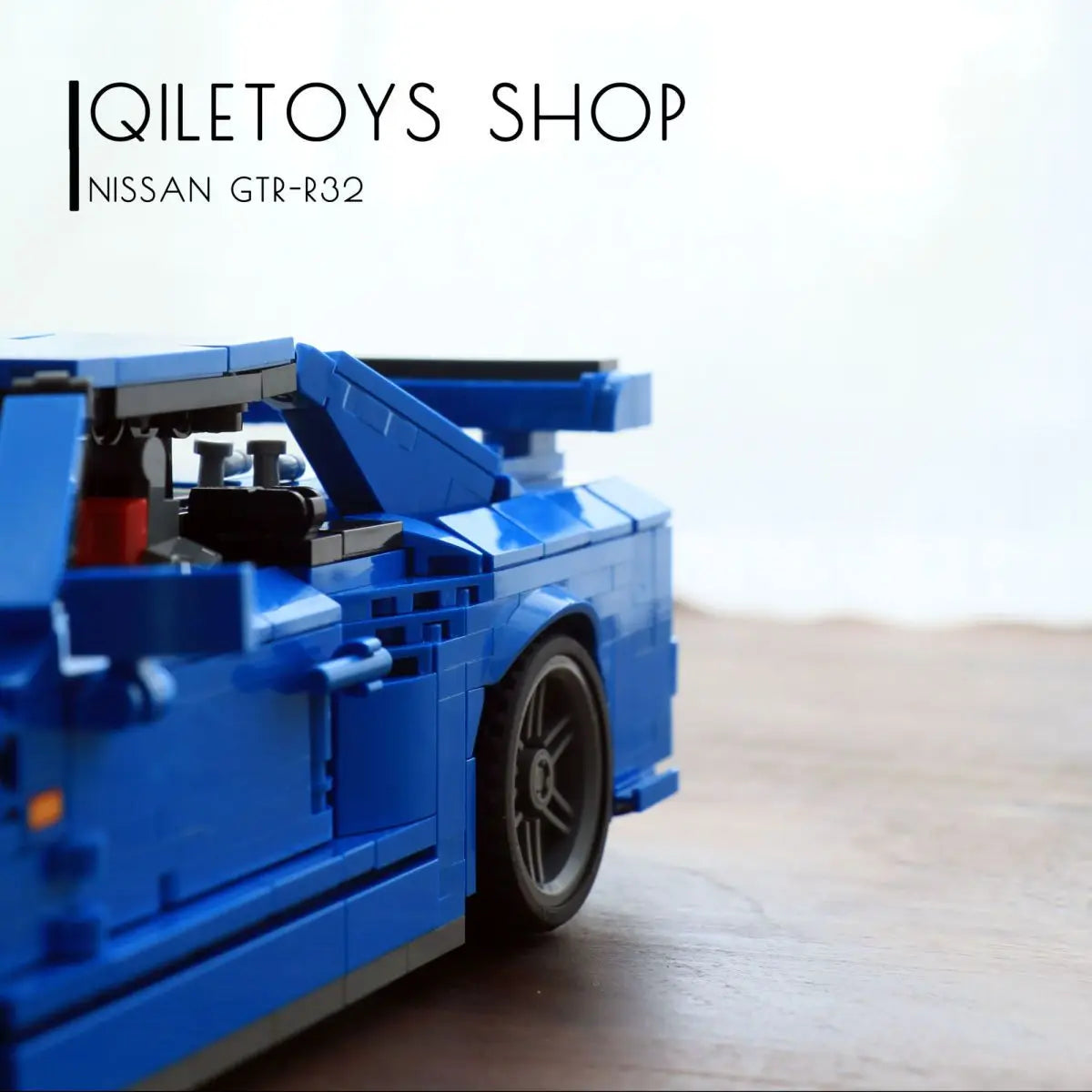Technical building block bricks japan sport car nissans GTR R34 JDM retro model pull back vehicel toys collection for boys gifts