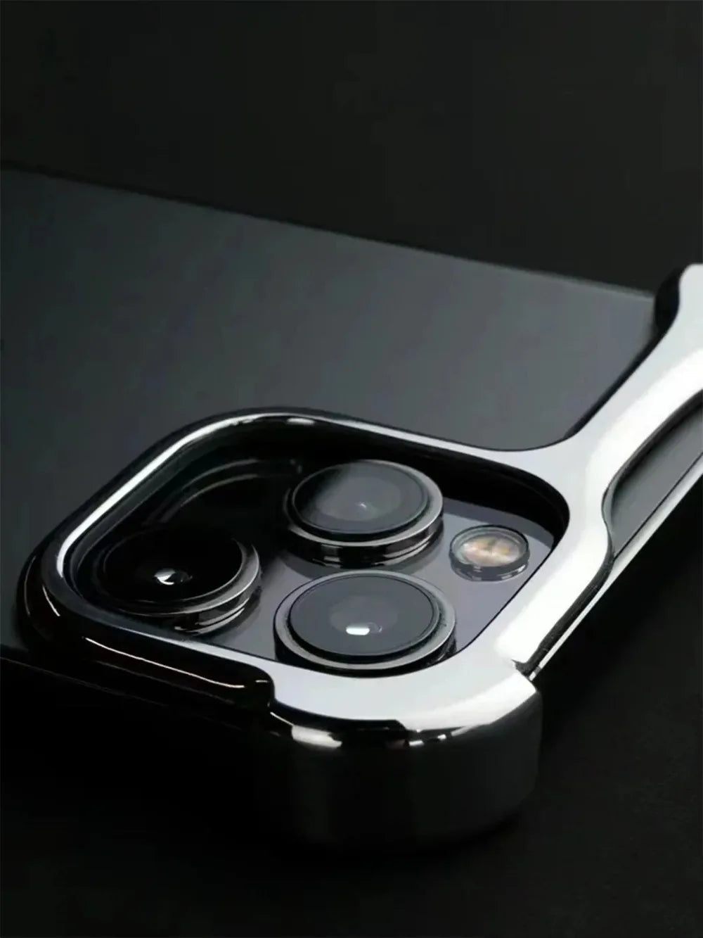 Titanium Metal Phone Case for IPhone 16 15 14 13 Pro Max Lens Film Aluminum Alloy Corner Pad Bumper Shockproof No Border Cover